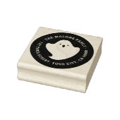Schattige ghost halloween retouradres rubberstempel (Stempel)