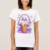 **"Schattige Ghost Ice Cream Design T-shirt – Scha (Voorkant)