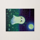 Schattige Ghost In Field beroemd gemaakt door Moon Legpuzzel (Horizontaal)