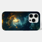 Schattige Ghost Lantern Halloween iPhone Case (Achterkant (horizontaal))