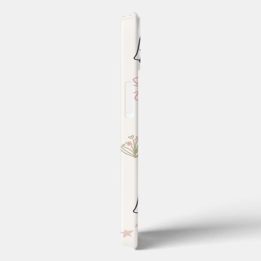 Schattige Ghost Love Pattern – Pastel Bloemen Hall Case-Mate iPhone Case (Achterkant / Rechts)