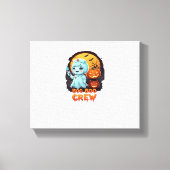 Schattige Ghost Nurse - Boo Boo Crew Halloween Fun Canvas Afdruk (Voorkant)