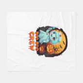 Schattige Ghost Nurse - Boo Boo Crew Halloween Fun Fleece Deken (Voorkant (Horizontaal))