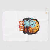 Schattige Ghost Nurse - Boo Boo Crew Halloween Fun Golfhanddoek (Horizontaal)