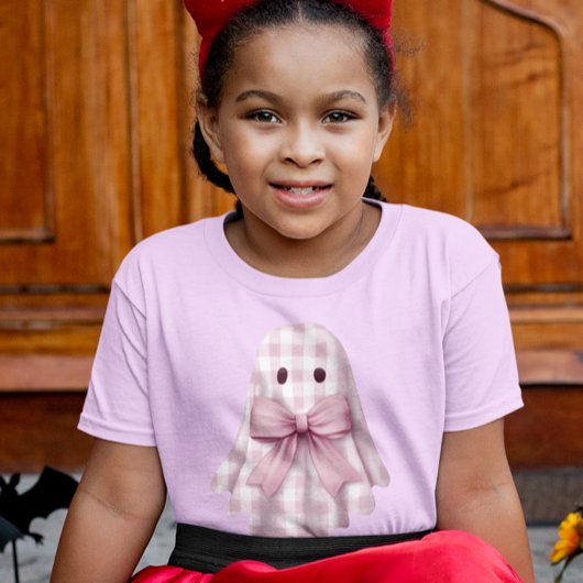 Schattige Ghost Pink Gingham T-shirt