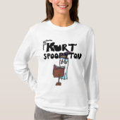 Schattige Ghost Schattige Spoopyton Book Wizard T-shirt (Voorkant)