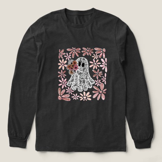 Schattige Ghost Shirt voor Vrouwen Halloween Ghost (Voorkant)
