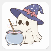 Schattige Ghost Sticker - ideaal voor een spookach (Voorkant)