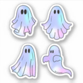 Schattige Ghost Sticker Pack, Ghoul, Halloween (Voorkant)