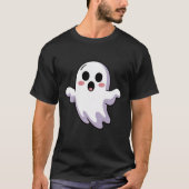 Schattige Ghost T-Shirt | Grappige Kawaii Hallowee (Voorkant)