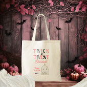 Schattige Ghost Trick or treat Halloween Tote Bag