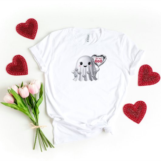 Schattige Ghost Valentijns T-shirt Pattern