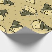 Schattige Ghost Wrapping Paper Cadeaupapier (Hoek)