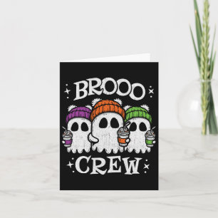 Schattige Ghosts Ice Coffee - Halloween Ghost Coff Kaart