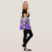 Schattige Ghoul in Top Hoed en Bow Stropdas Hallow Tote Bag (Op model)