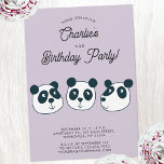Schattige Giant Panda Beer Verjaardagsfeest Kaart<br><div class="desc">Met een schattig Giant Panda beer cartoon ontwerp dat perfect is voor een verjaardagsfeestuitnodiging van een dierenvriend. U kunt de uitnodiging eenvoudig naar wens aanpassen door een van de teksten te wijzigen. Genderneutraal voor een jongen of meisje. Originele kunst van Nic Squirrell.</div>