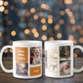 Schattige Gigi Moeder Kleinkinderen Fotocollage Koffiemok