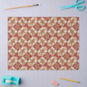 Schattige Gingbread Man Patchwork Kerstmis Tissuepapier (Craft)