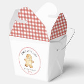 Schattige  Ginger broodkoekje man Bedankdoosjes (Geopend)