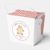 Schattige  Ginger broodkoekje man Bedankdoosjes (Achterkant)