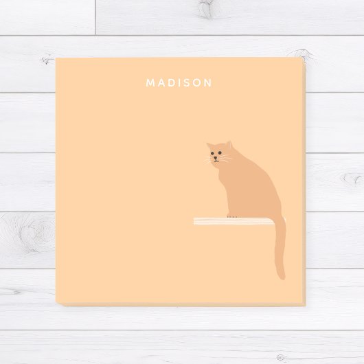 Schattige Ginger Cat Sinaasappel Post Het Notities Post-it® Notes