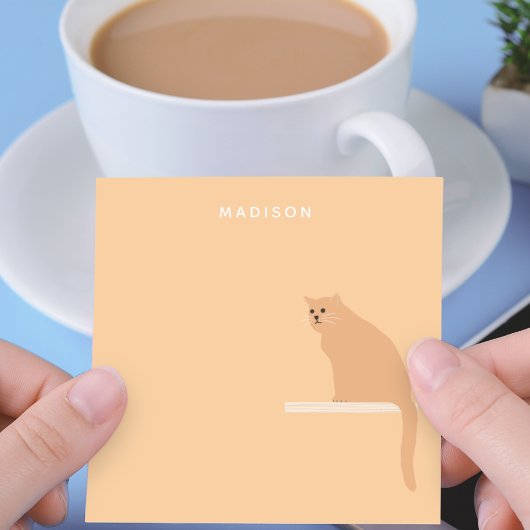 Schattige Ginger Cat Sinaasappel Post Het Notities Post-it® Notes