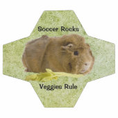 Schattige Ginger Guinea Pig Eating Celery Foto Voetbal (Enkel)