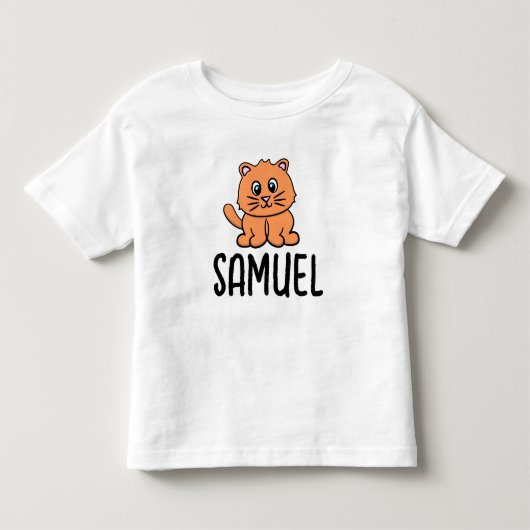 SCHATTIGE GINGER KAT NAAM PEUTERS T-SHIRTS (Voorkant)