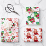 Schattige Gingerbread Cookie Christmas Baby shower Inpakpapier Vel<br><div class="desc">Krijg je feestelijke baby shower aan de gang met dit schattige peperkoekjeskoekje kerstinpakpapier - compleet met witte en rode peperkoekhuizen,  mensen,  suikerriet,  sterretjes,  bessen en hollies. Perfect voor baby showers die in de wintertijd gebeuren! Oorspronkelijk beschilderd met waterverf.</div>