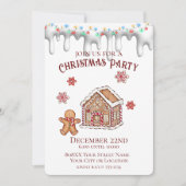 Schattige Gingerbread House Kerstfeest Kaart (Voorkant)