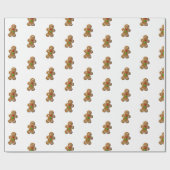 Schattige Gingerbread Man Cookie Wrapping Paper. Cadeaupapier (Vlak)