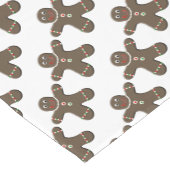 Schattige Gingerbread Man Holiday Table Runner Korte Tafelloper (Hoek)