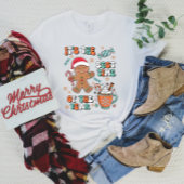 Schattige Gingerbread Man Kerst T-shirt