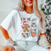 Schattige Gingerbread Man Kerst T-shirt