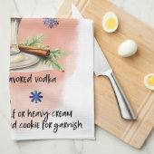 Schattige Gingerbread Martini Christmas Drink Rece Theedoek (Quarter Fold)