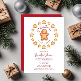 Schattige Gingerman Kerst Koekjes Uitwisselen Kaart