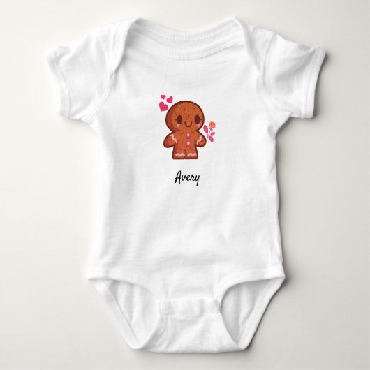 Schattige Gingerman Koekje Romper (Voorkant)