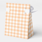 Schattige Gingham Halloween Ghost 1st Birthday Bedankdoosjes (Achterkant)