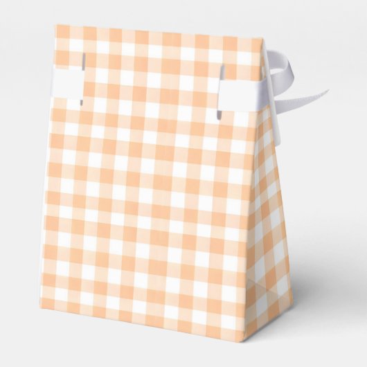 Schattige Gingham Halloween Ghost 1st Birthday Bedankdoosjes (Achterkant)