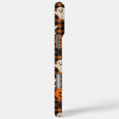 Schattige, gingham Halloween spook pompoen vleermu Case-Mate iPhone Case (Achterkant / Rechts)
