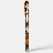 Schattige, gingham Halloween spook pompoen vleermu Case-Mate iPhone Case (Achterkant / Links)