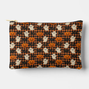 Schattige, gingham Halloween spook pompoen vleermu Etui