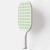 Schattige gingham preppy groene pickleball-paddle pickleball paddle (Links)