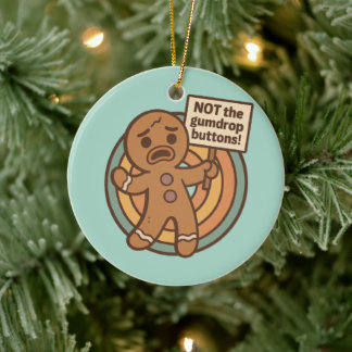 Schattige Gingy peperkoek kerstornament Keramisch Ornament