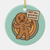 Schattige Gingy peperkoek kerstornament Keramisch Ornament (Voorkant)