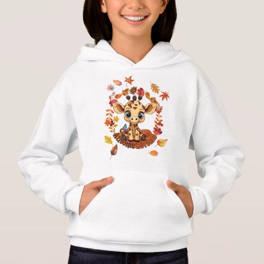 Schattige Giraf “Autisme Geweldige Herfst” (Voorkant)
