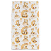 schattige giraf betegelde patroonpartij unisex klein cadeauzakje (Achterkant)