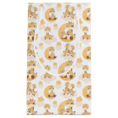 schattige giraf betegelde patroonpartij unisex klein cadeauzakje (Voorkant)