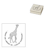 Schattige Giraf Custom Boek Uit De Bibliotheek Van Rubberstempel (Gestempeld)