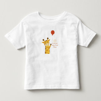 Schattige Giraf met Ballon – Een Beetje Vreugde vo Kinder Shirts